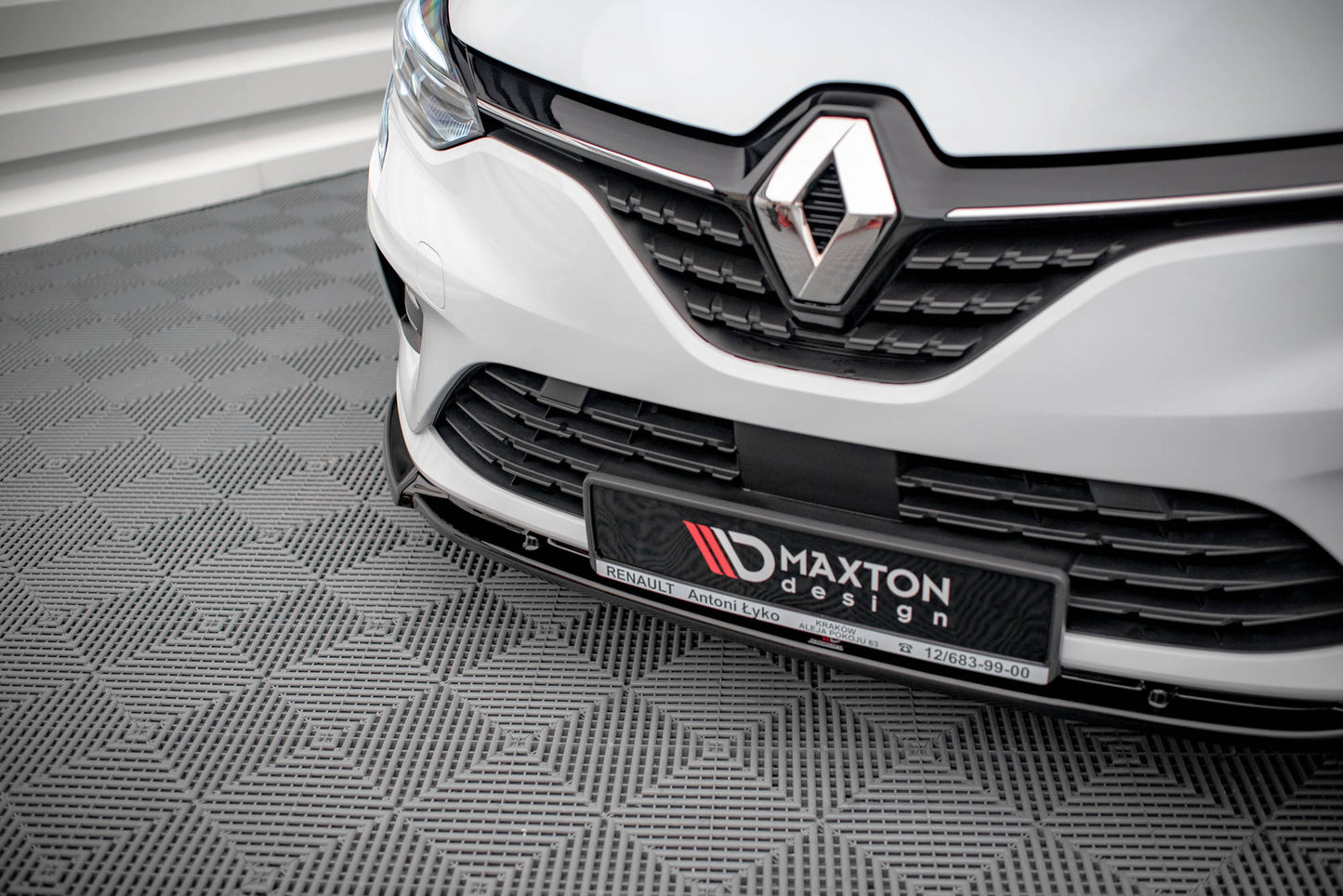 Front Ansatz V.2 für Renault Clio Mk5 Carbon Look