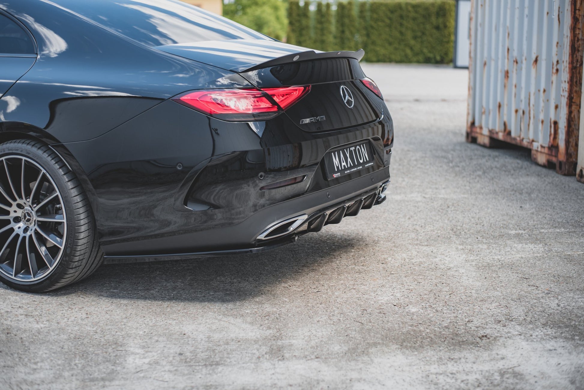 Diffusor Heck Ansatz für Mercedes-Benz CLS AMG-Line C257 Carbon Look