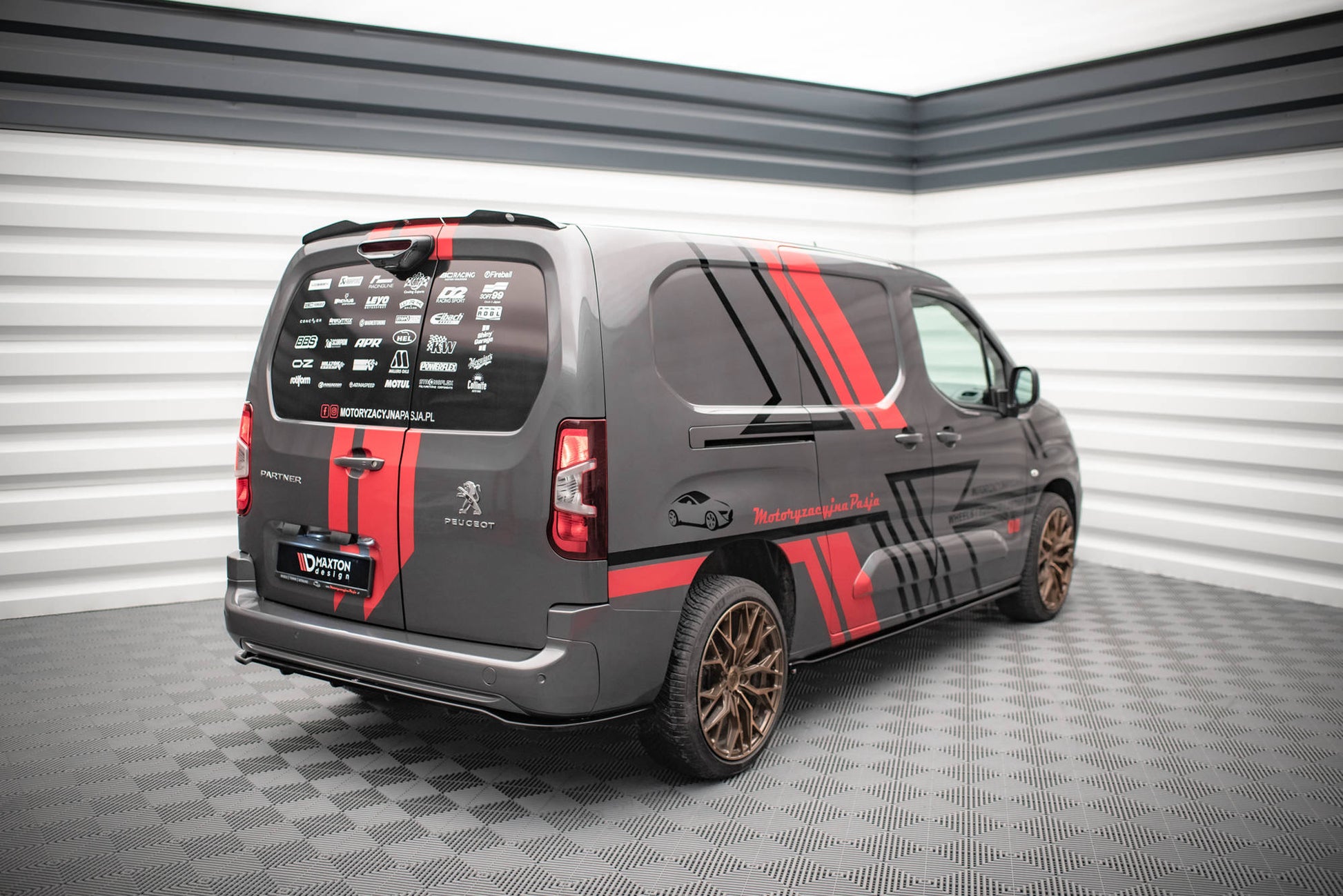 Spoiler CAP für Peugeot Partner Mk3 Carbon Look