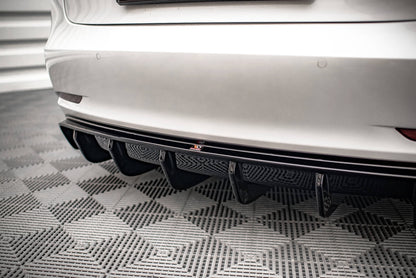 Diffusor Heck Ansatz V.2 für Tesla Model 3 schwarz Hochglanz