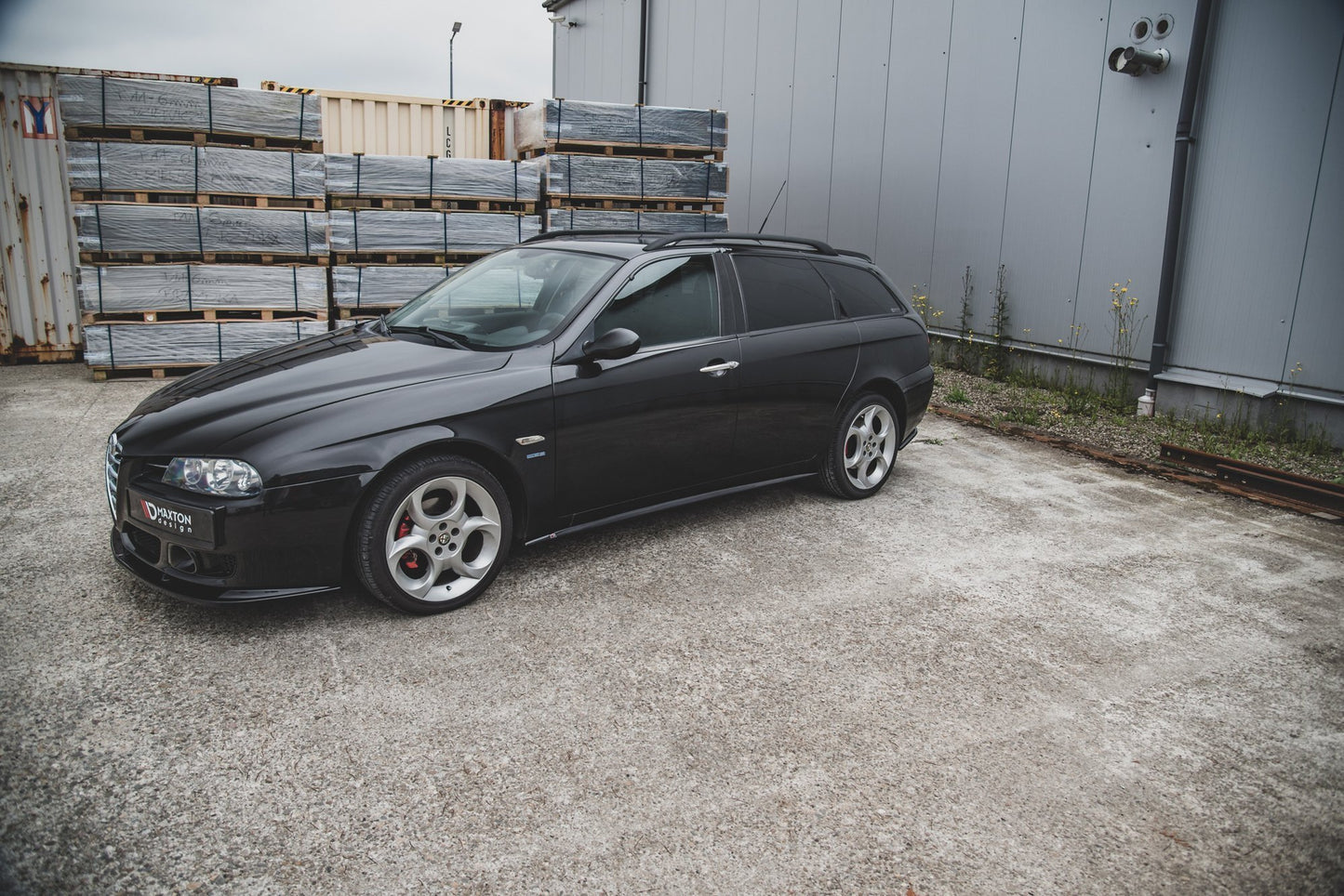 Seitenschweller Ansatz für Alfa Romeo 156 Facelift Carbon Look