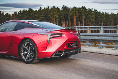 Heck Ansatz Flaps Diffusor für Lexus LC 500 schwarz matt