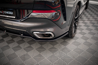 Mittlerer Diffusor Heck Ansatz DTM Look für V.2 BMW X6 M-Paket G06 schwarz matt