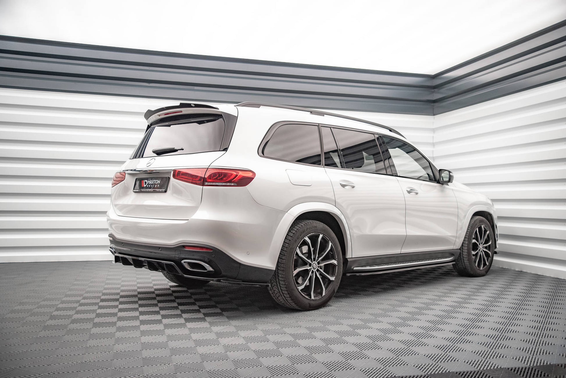 Seitenschweller Ansatz für Mercedes-Benz GLS AMG-Line X167 Carbon Look