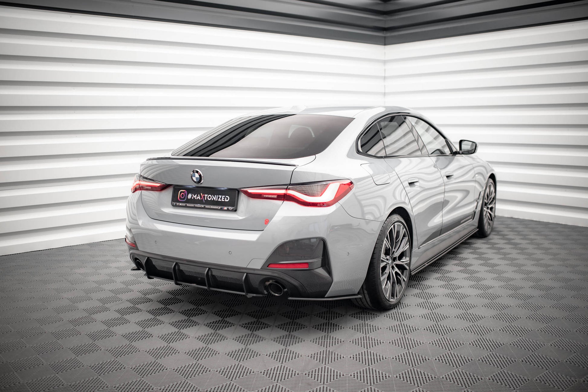 Street Pro Heck Ansatz Flaps Diffusor für BMW 4er Gran Coupe M-Paket G26
