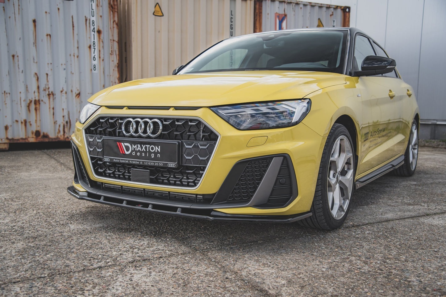 Front Ansatz V.1 für Audi A1 S-Line GB schwarz matt