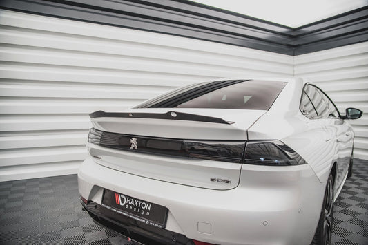 Spoiler CAP für Peugeot 508 Limousine Mk2 schwarz matt