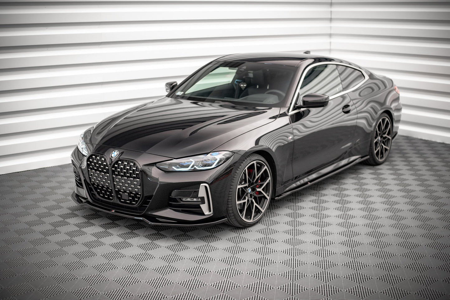 Front Ansatz V.3 für BMW 4er M-Paket G22 schwarz matt