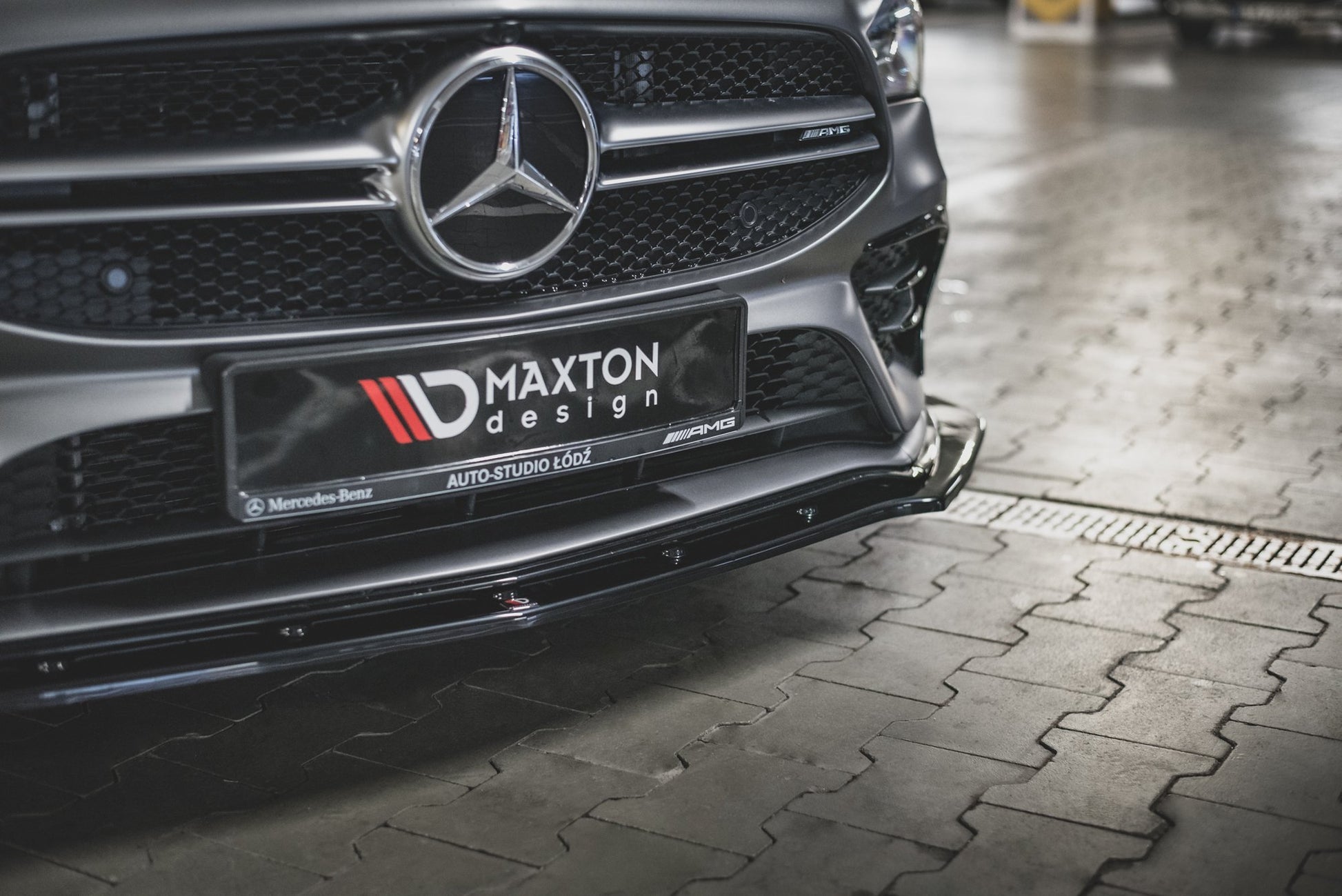 Front Ansatz V.2 für Mercedes-AMG CLA 35 Aero C118 schwarz matt