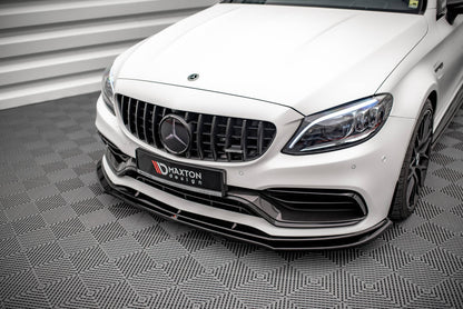 Front Ansatz V.3 für Mercedes-AMG C63 Coupe C205 Facelift schwarz matt