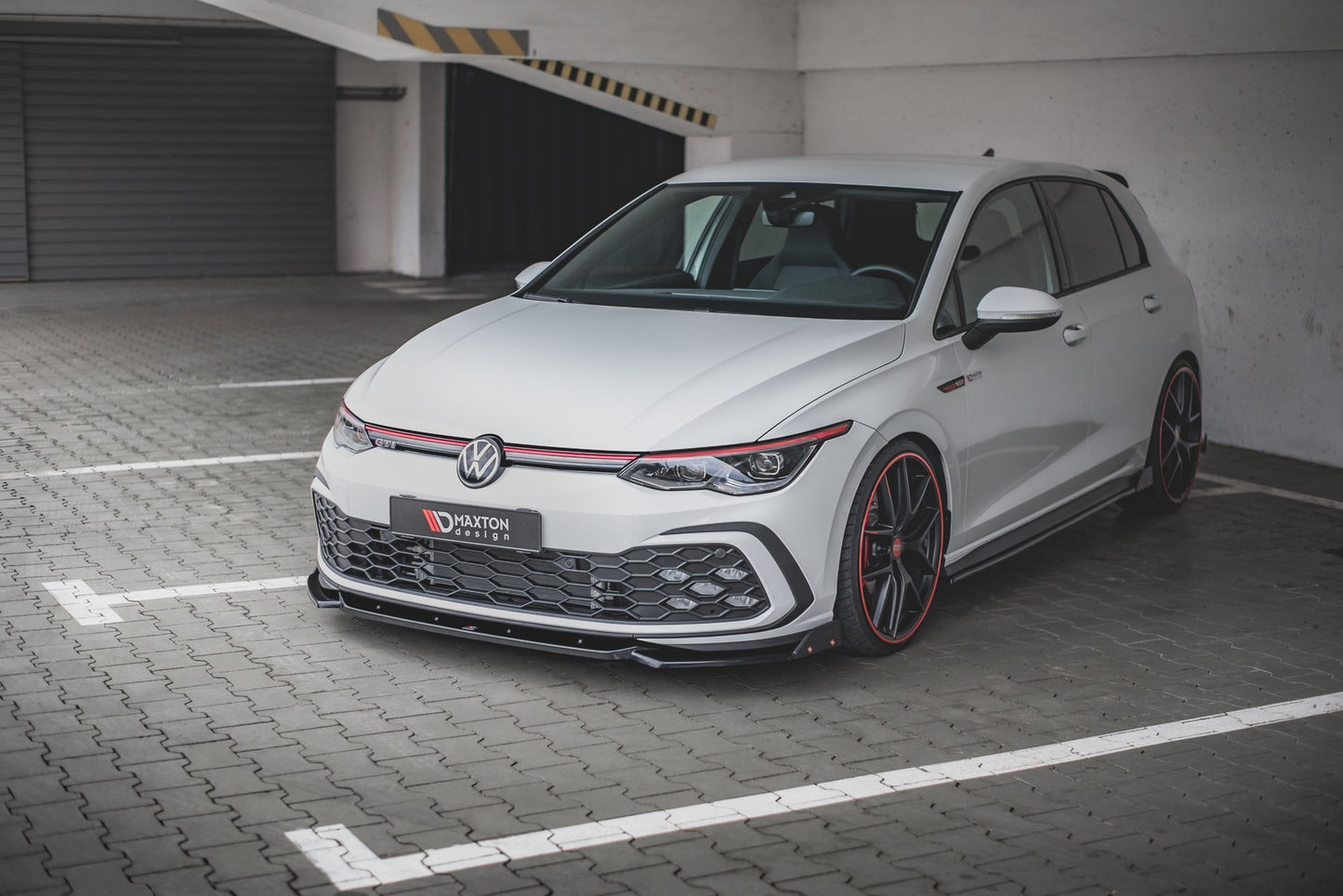 Front Ansatz +Flaps für V.2 Volkswagen Golf 8 GTI