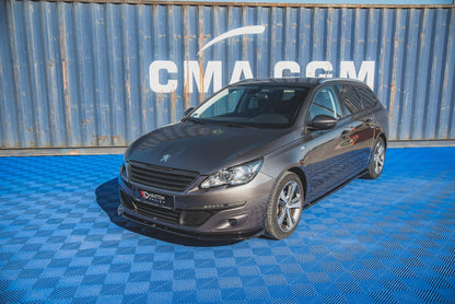 Front Ansatz V.2 für Peugeot 308 Mk2 Facelift Carbon Look