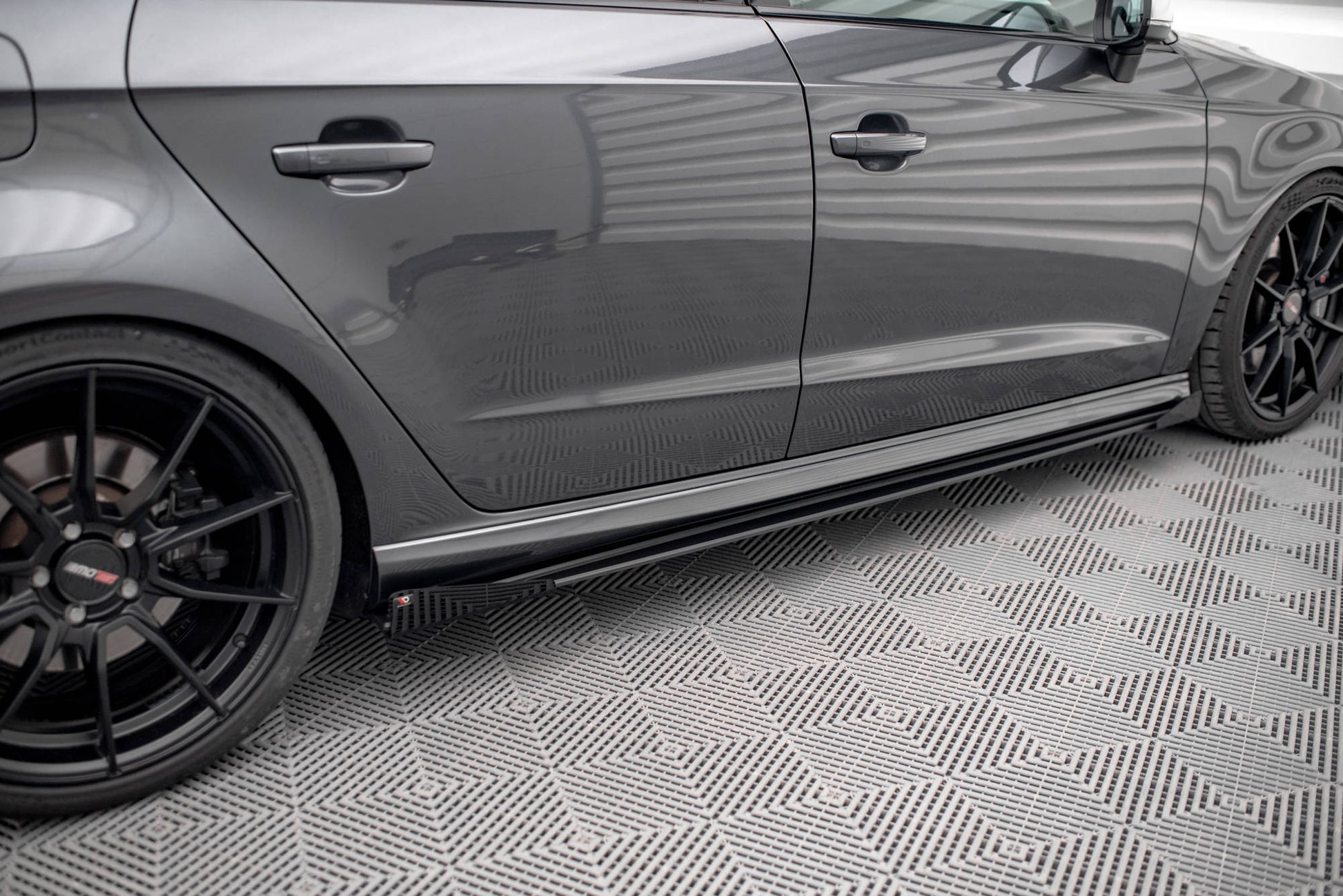 Side Flaps Audi S3 Sportback 8V Facelift schwarz Hochglanz
