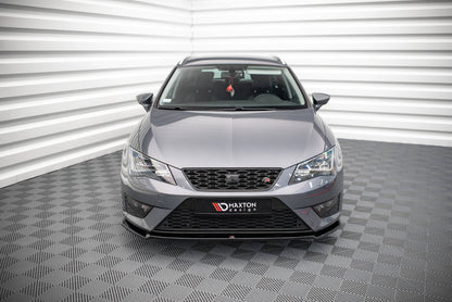 Front Ansatz V.2 für Seat Leon FR / Cupra Mk3 schwarz Hochglanz