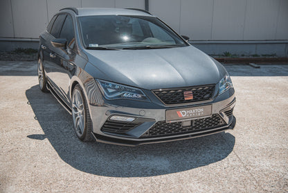 Front Ansatz V.7 für Seat Leon Cupra / FR Mk3 FL Carbon Look