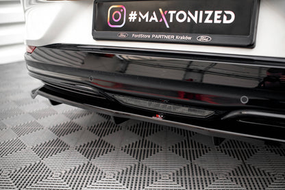 Mittlerer Diffusor Heck Ansatz DTM Look für Ford Mustang Mach-E Mk1 Carbon Look