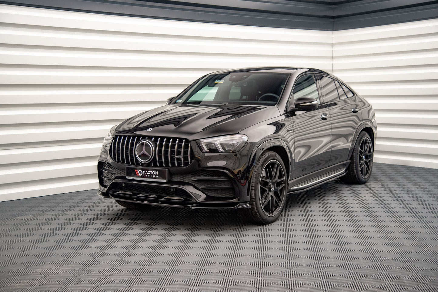 Front Ansatz für Mercedes-AMG / AMG-Line GLE Coupe C167 schwarz Hochglanz