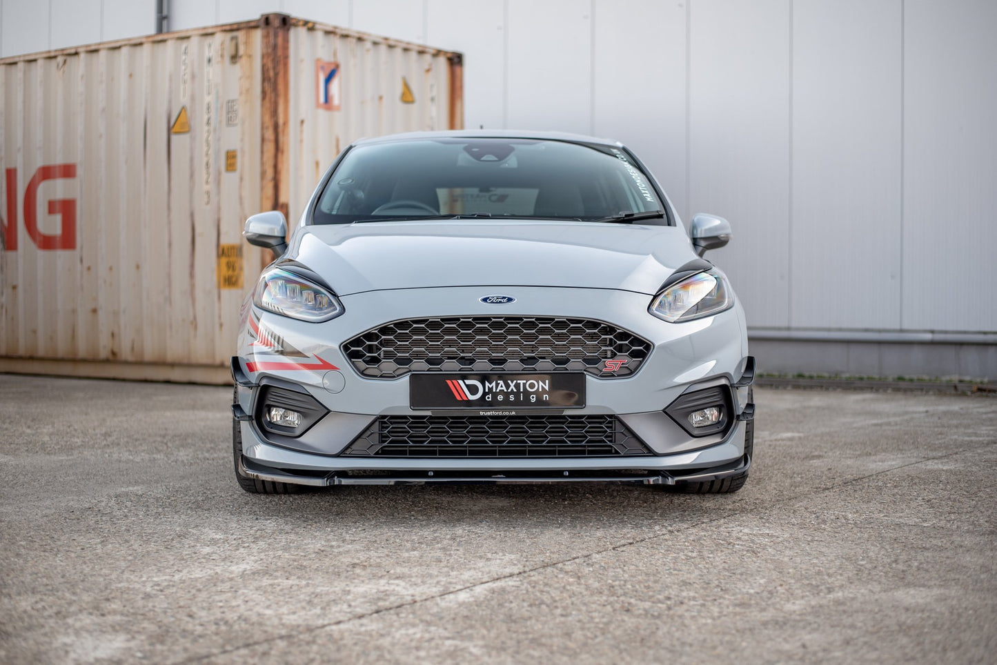 Front Ansatz V.7 für Ford Fiesta Mk8 ST / ST-Line schwarz matt
