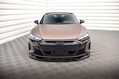 Front Ansatz V.2 für Audi e-Tron GT / RS GT Mk1 schwarz matt