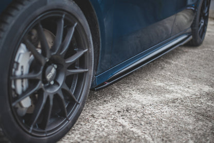 Seitenschweller Ansatz für V.1 für  Mercedes A35 AMG / AMG-Line W177  schwarz matt