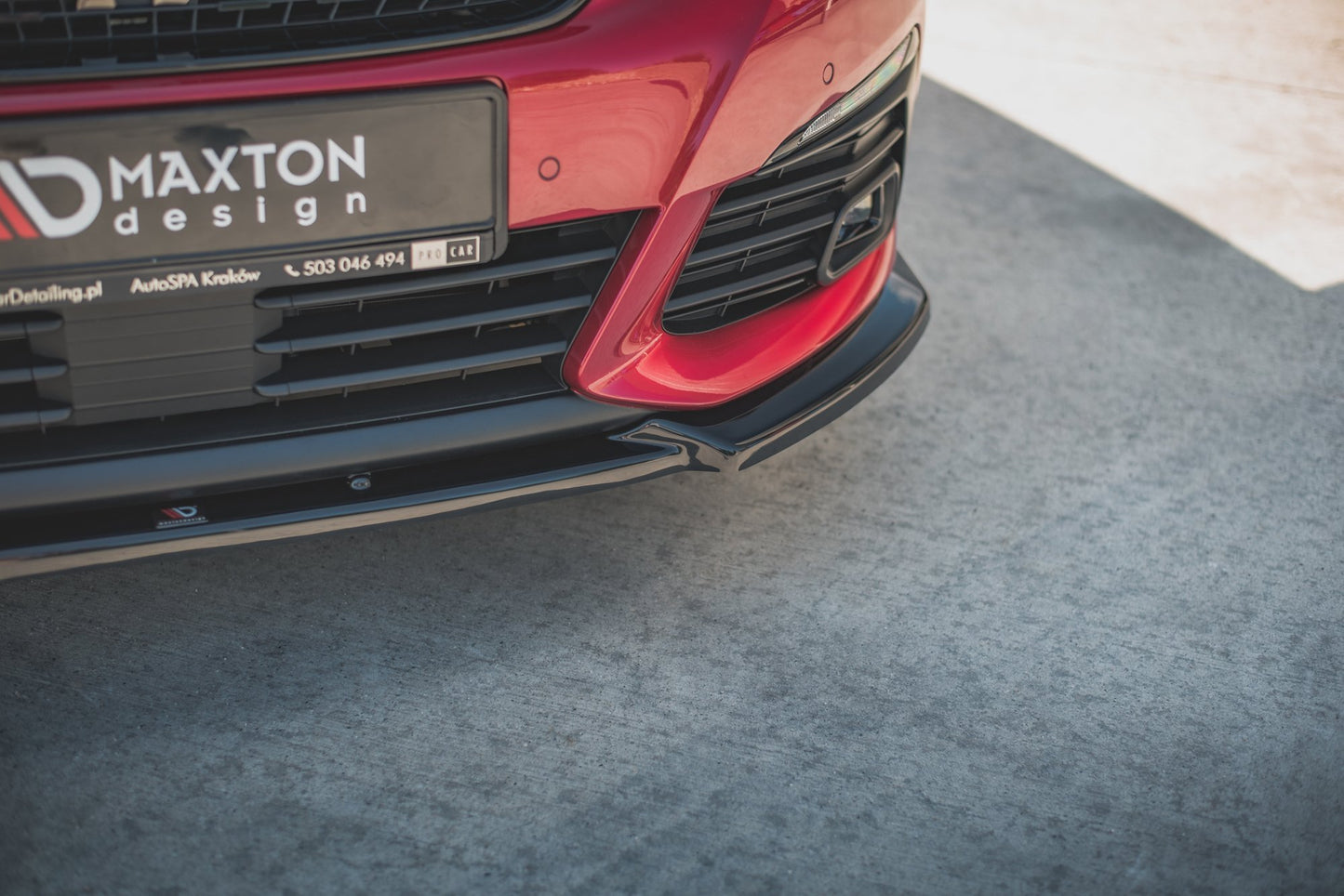 Front Ansatz V.1 für Peugeot 308 GT Mk2 Facelift schwarz matt