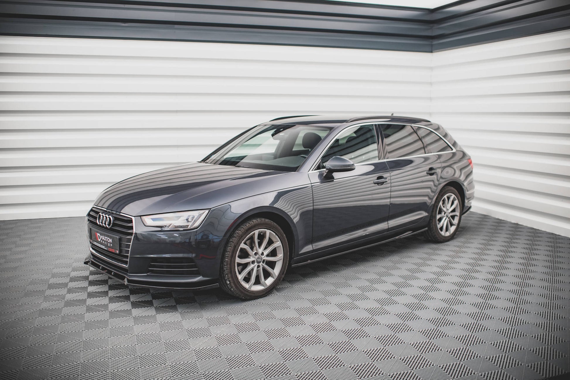Seitenschweller Ansatz für Audi A4 Avant B9 Carbon Look