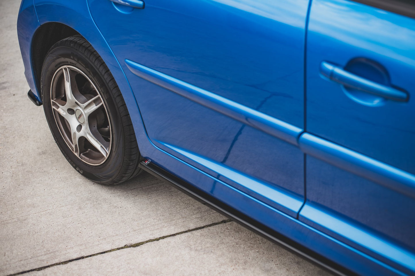 Seitenschweller Ansatz für Peugeot 207 Sport schwarz matt