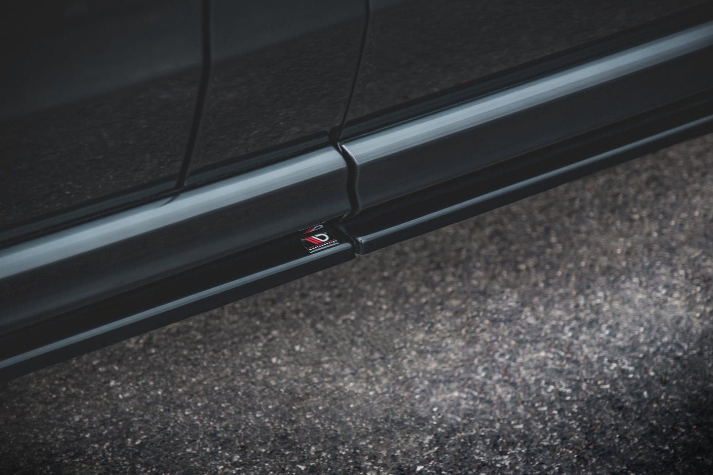 Seitenschweller Ansatz für Mercedes-Benz V-Klasse Long AMG-Line W447 Facelift schwarz Hochglanz