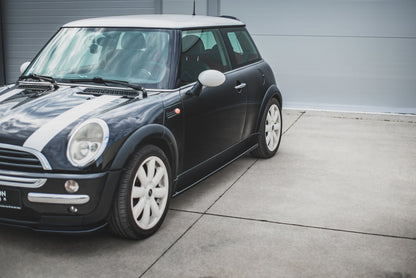 Seitenschweller Ansatz für Mini Cooper / One R50 Carbon Look