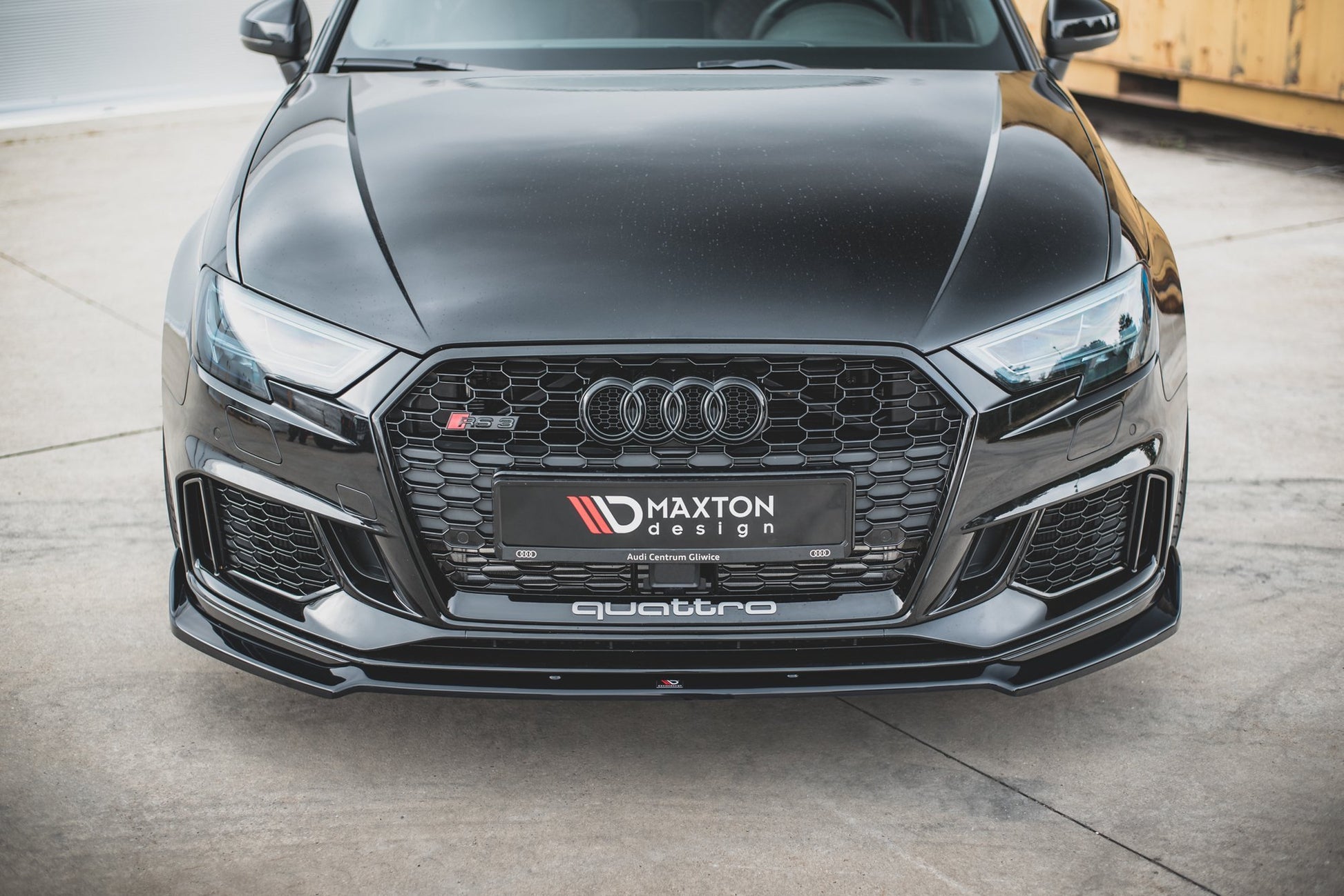 Front Ansatz V.3 für Audi RS3 8V FL Sportback schwarz matt