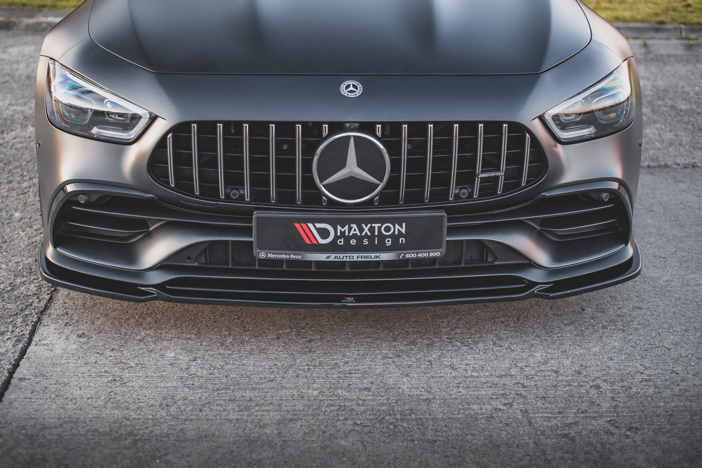 Front Ansatz V.1 für Mercedes-AMG GT 53 4-Door Coupe schwarz Hochglanz
