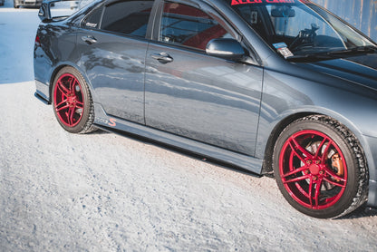 Seitenschweller Ansatz für V.2 für Honda Accord Mk7 Type-S Carbon Look