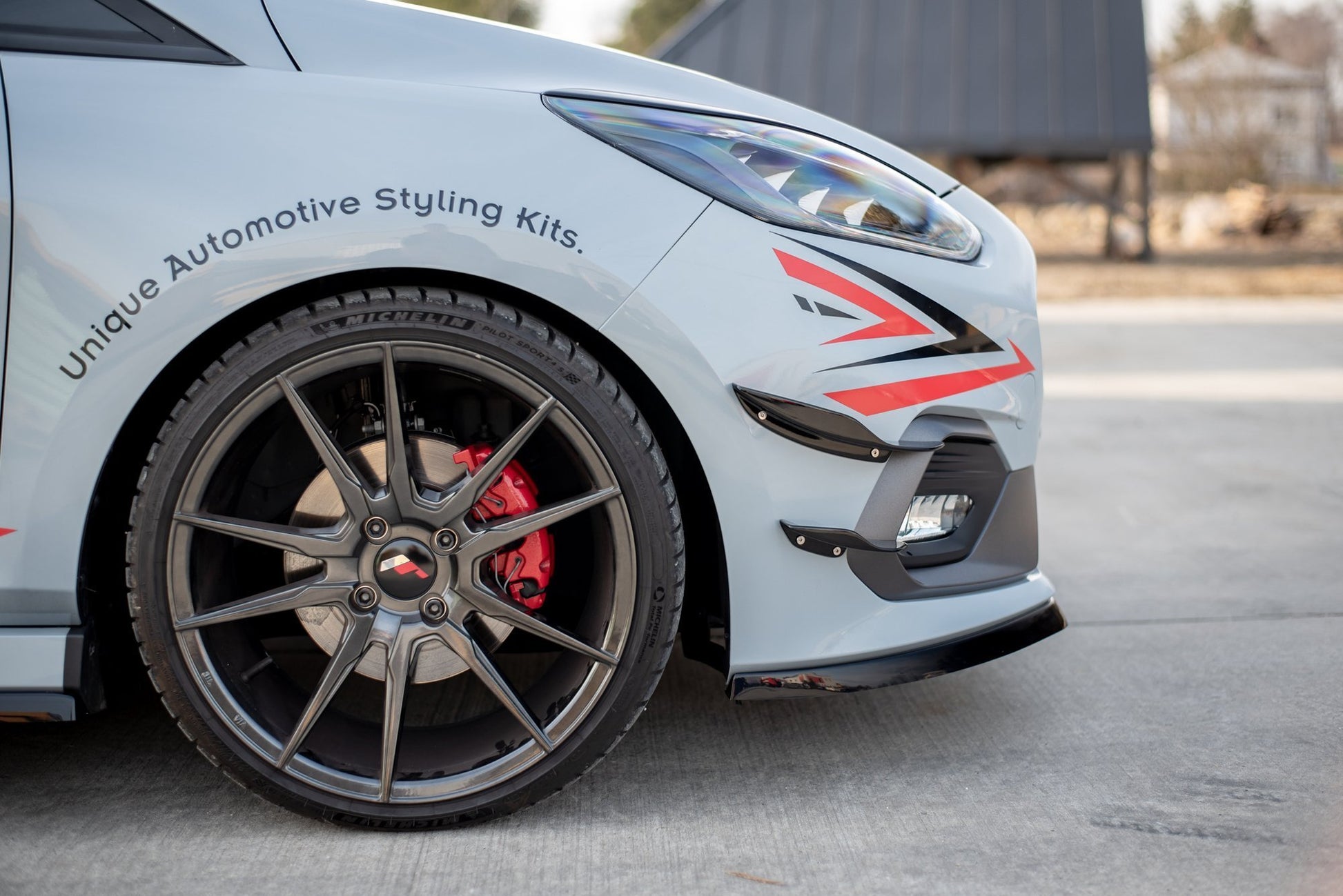 Stoßstangenflügel vorne (Canards) V.2 Ford Fiesta Mk8 ST / ST-Line