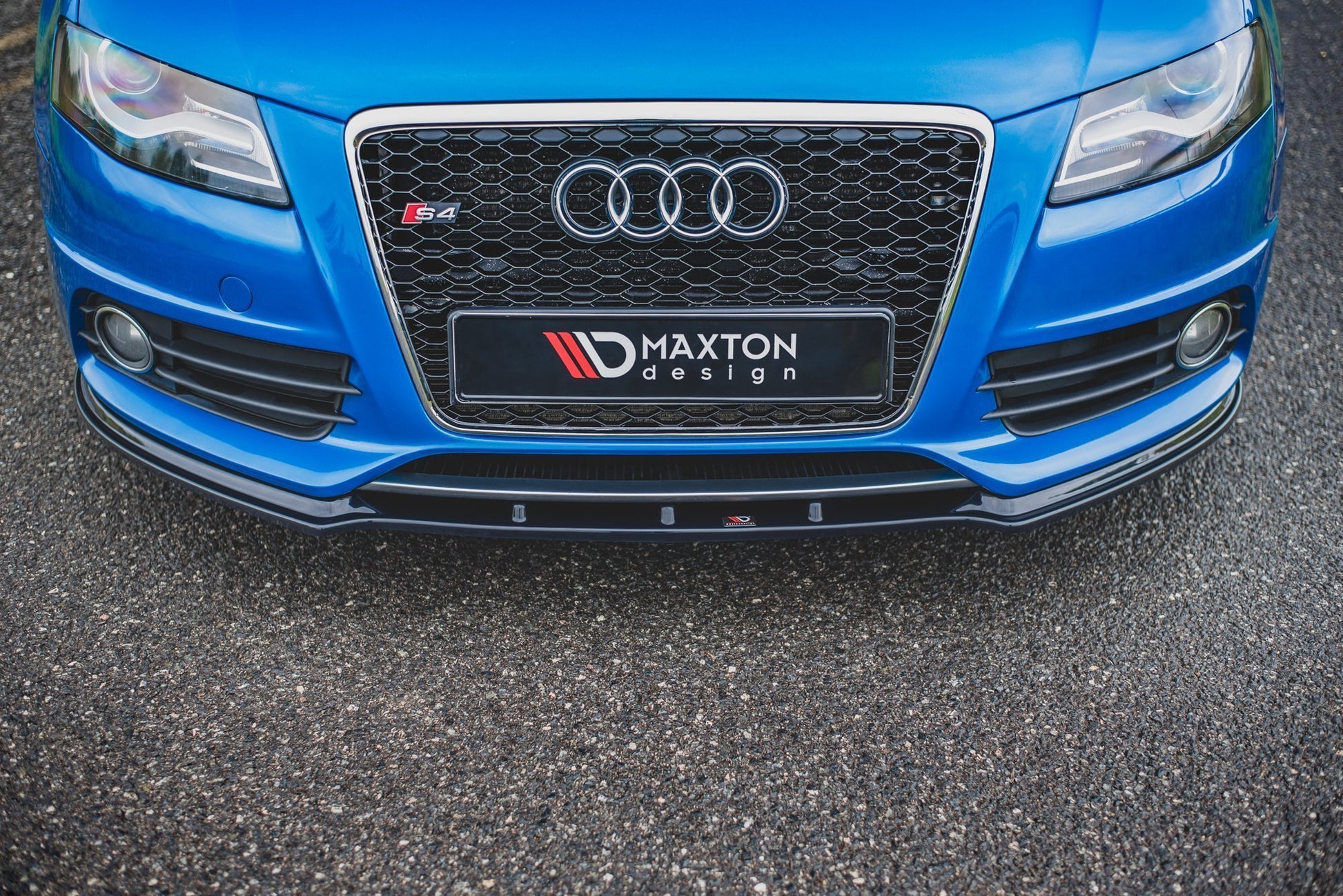Front Ansatz für Audi S4 / A4 S-Line B8  schwarz matt