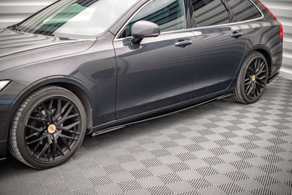 Seitenschweller Ansatz für Volvo V90 Mk2 Carbon Look