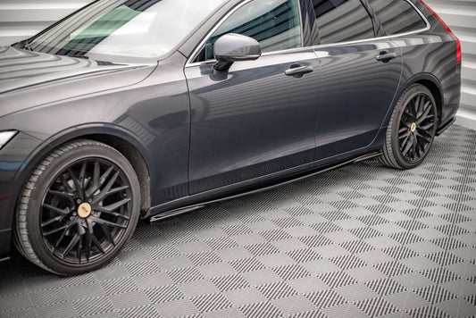 Seitenschweller Ansatz für Volvo V90 Mk2 Carbon Look