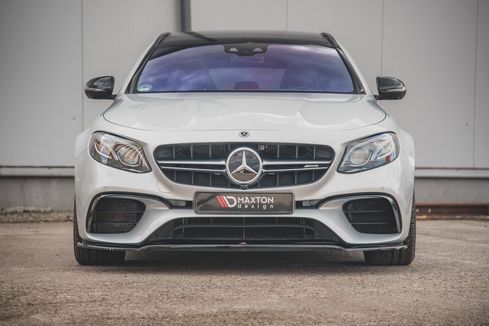 Front Ansatz V.1 für Mercedes-Benz E63 AMG Kombi/Limousine S213/W213 schwarz matt