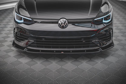 Front Ansatz V.2 für Volkswagen Golf R Mk8 schwarz matt