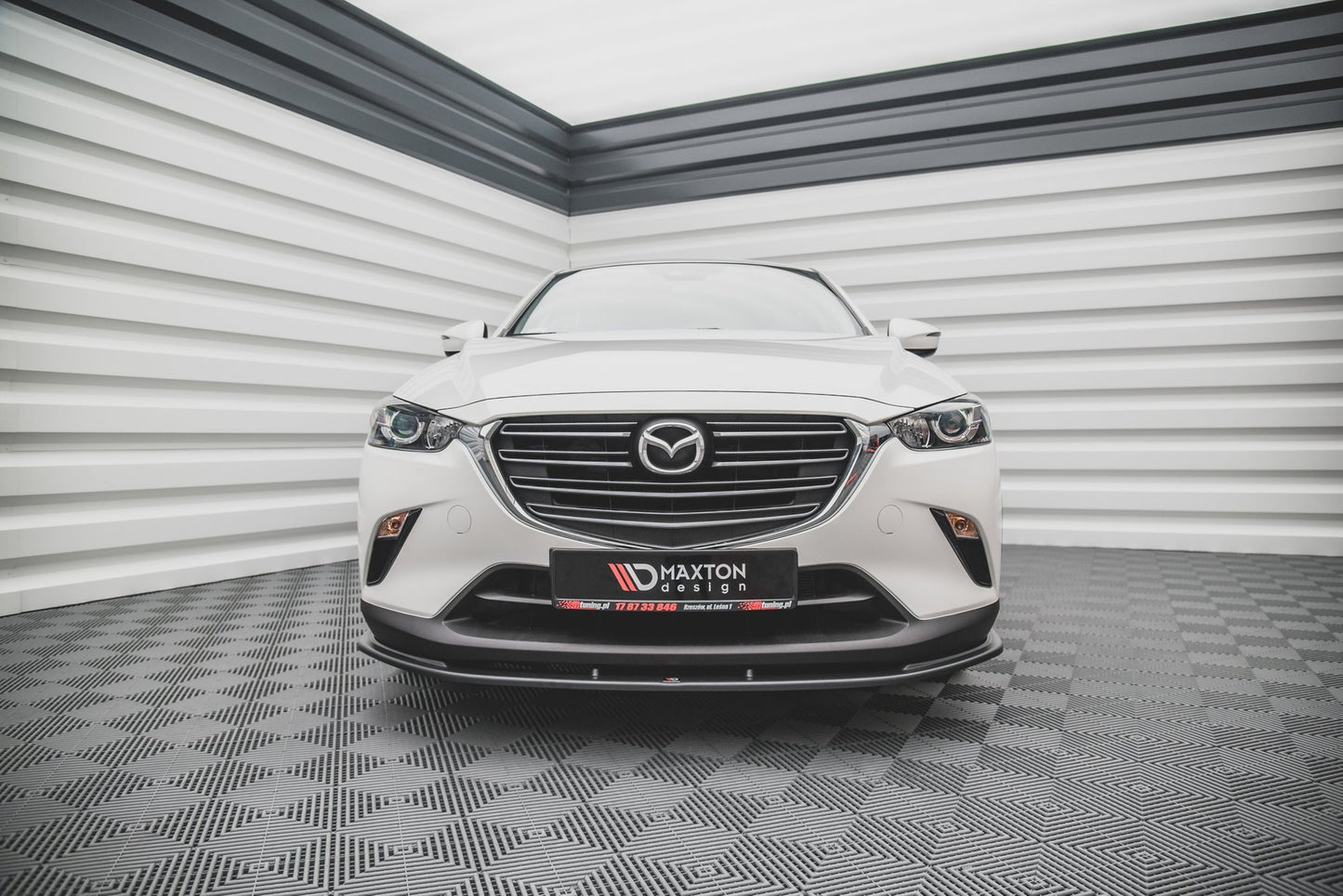Front Ansatz V.1 für Mazda CX-3 schwarz matt
