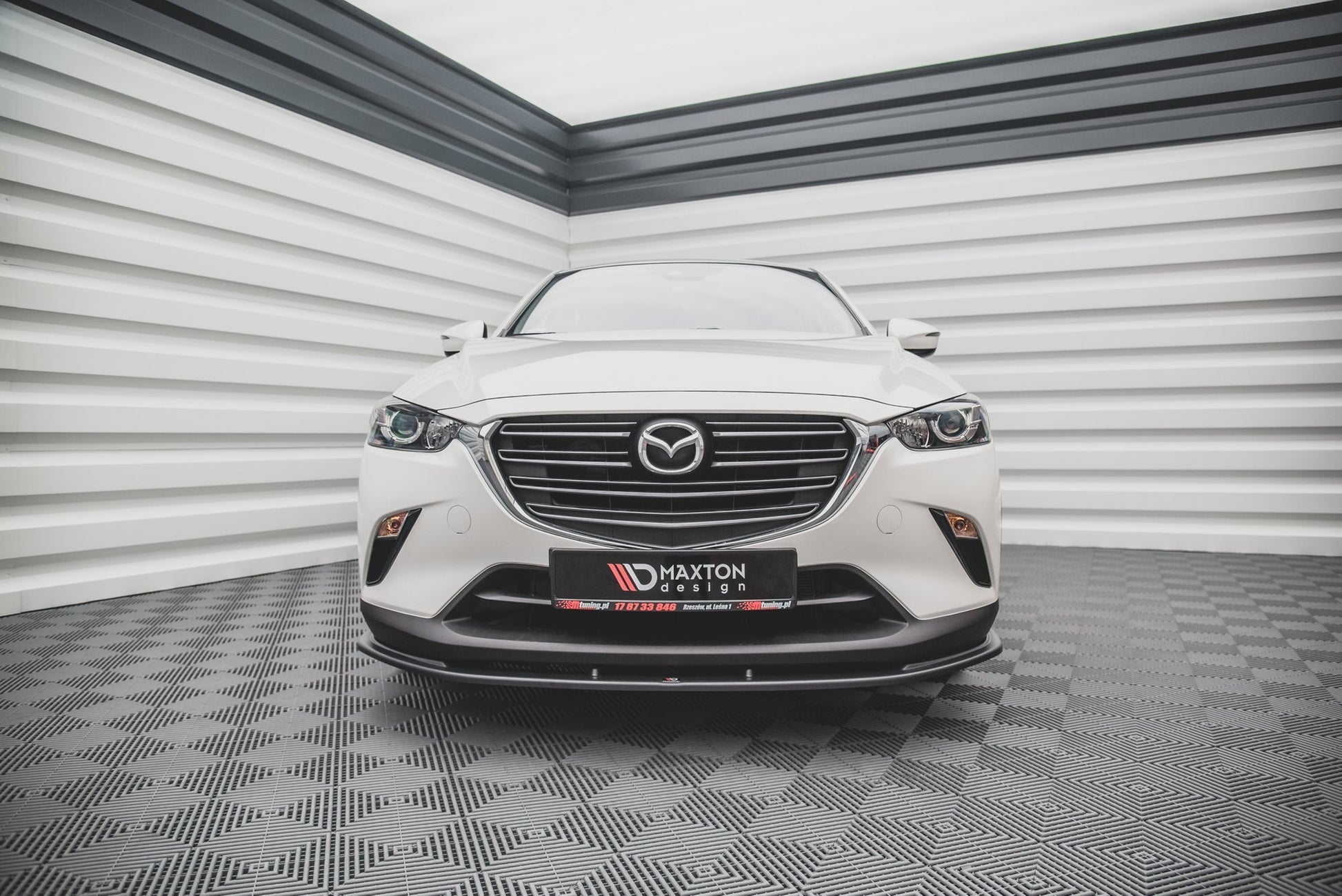 Front Ansatz V.1 für Mazda CX-3 schwarz matt