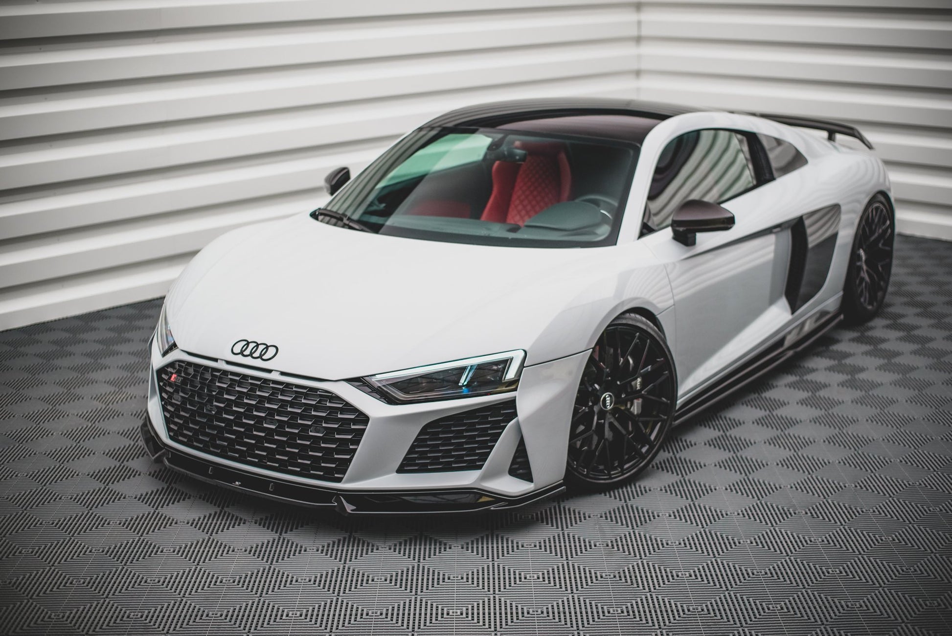 Front Ansatz V.1 für Audi R8 Mk2 Facelift Carbon Look