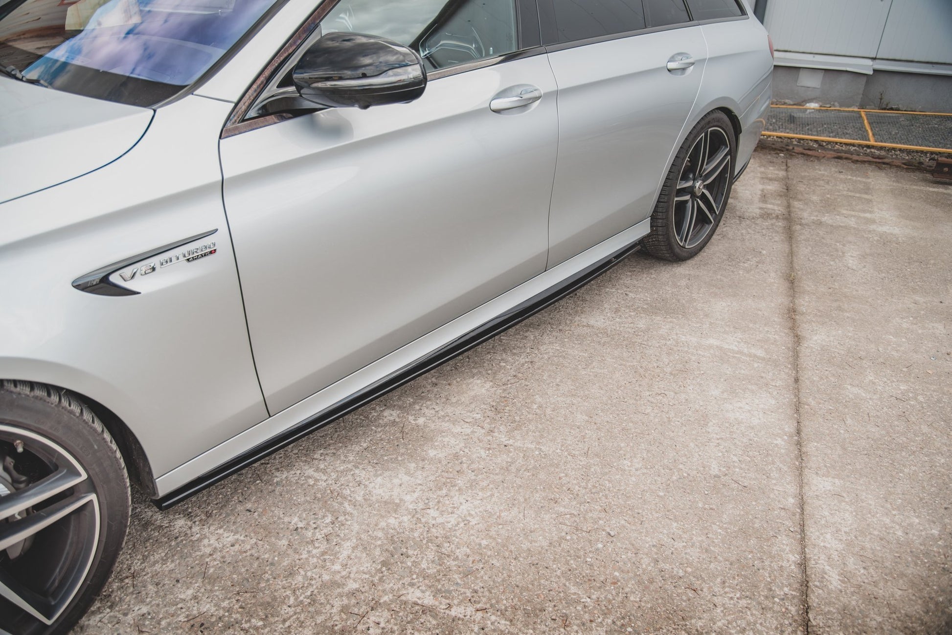 Seitenschweller Ansatz für Mercedes-Benz E63 AMG Kombi/Limousine S213/W213 Carbon Look