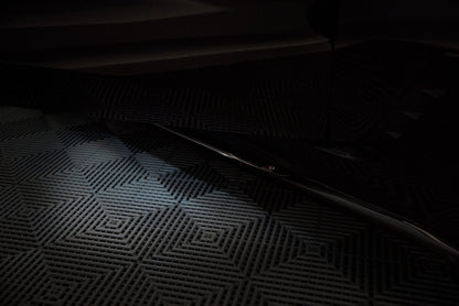 Seitenschweller Ansatz für BMW 6er GT G32 M-Paket schwarz matt
