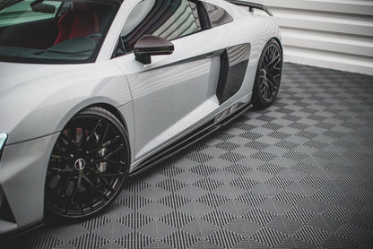 Seitenschweller Ansatz für Audi R8 Mk2 Facelift Carbon Look