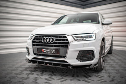 Front Ansatz V.1 für Audi Q3 8U Facelift schwarz matt