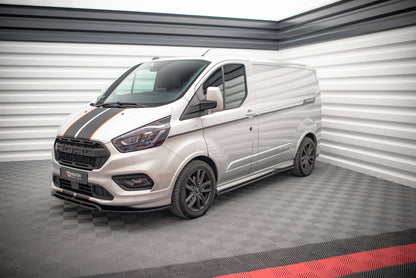 Seitenschweller Ansatz für Ford Transit Custom ST-Line Mk1 Facelift Carbon Look