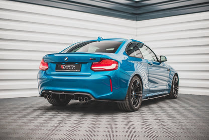 Heck Ansatz Flaps Diffusor V.3 für BMW M2 F87 Carbon Look