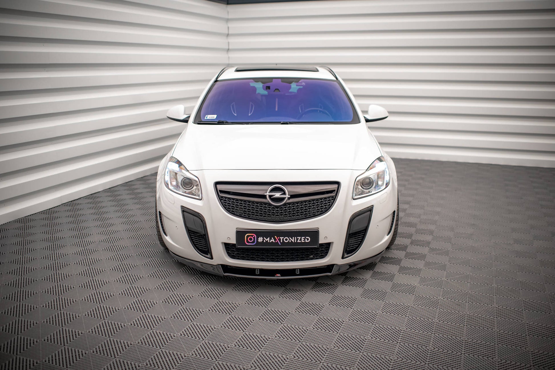 Front Ansatz V.1 für Opel Insignia OPC Mk1 schwarz matt