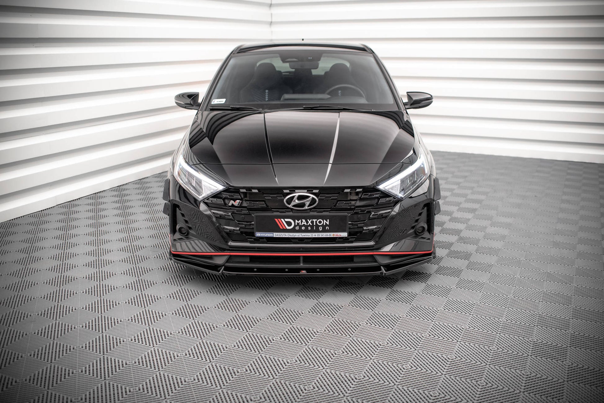 Front Ansatz V.2 für Hyundai I20 N Mk3 schwarz matt