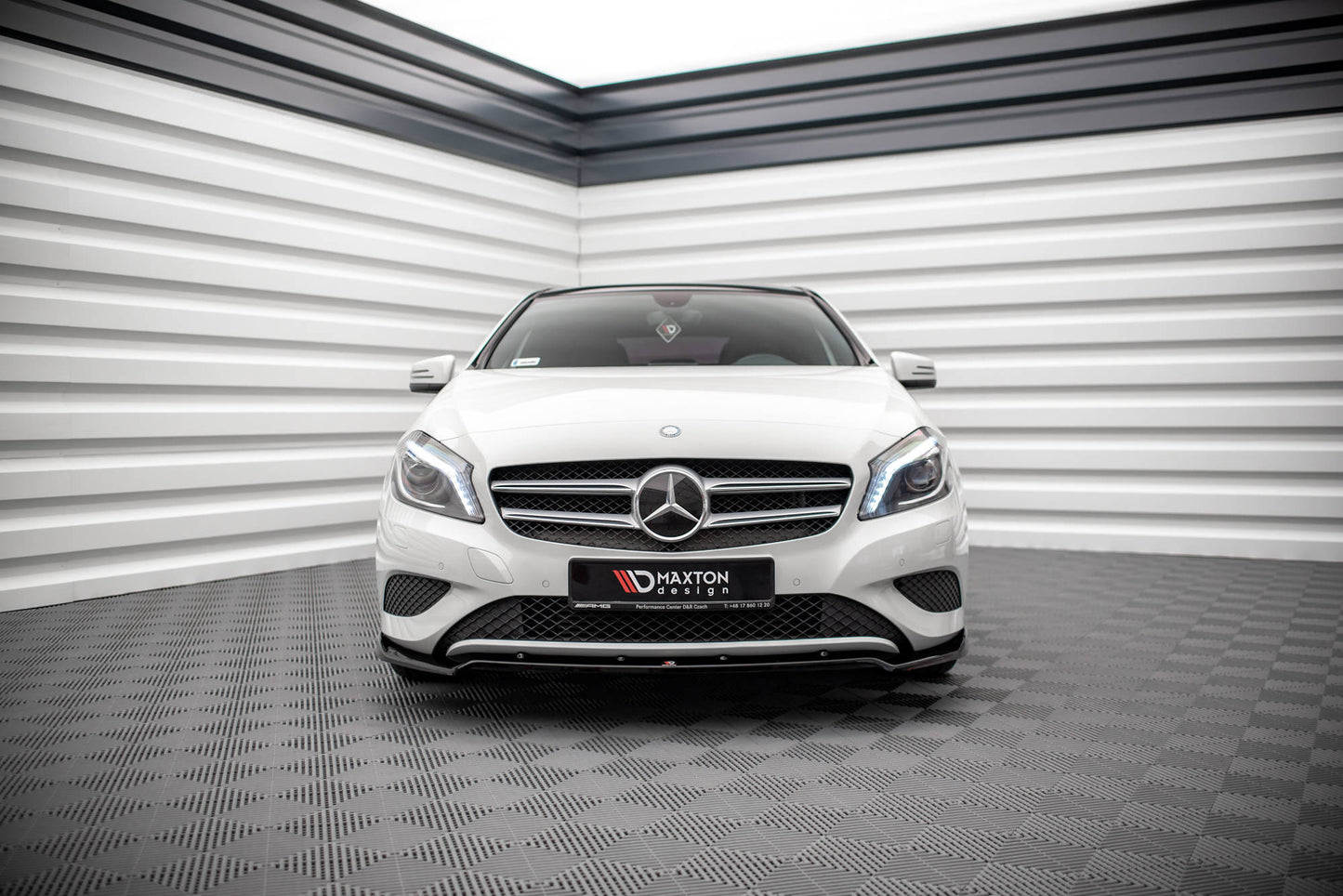 Front Ansatz V.2 für Mercedes-Benz A W176 schwarz matt